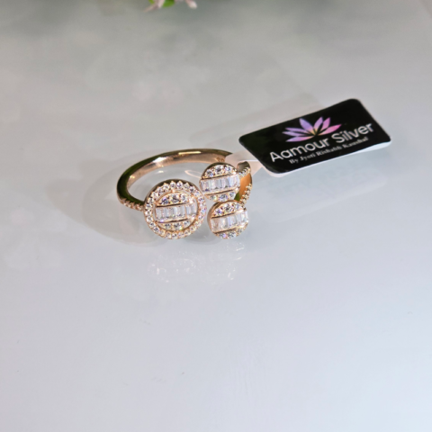 CZ Ring Rose Gold