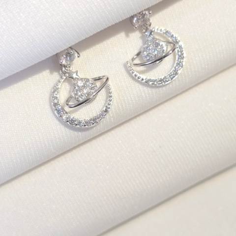 CZ Solar hanging earring