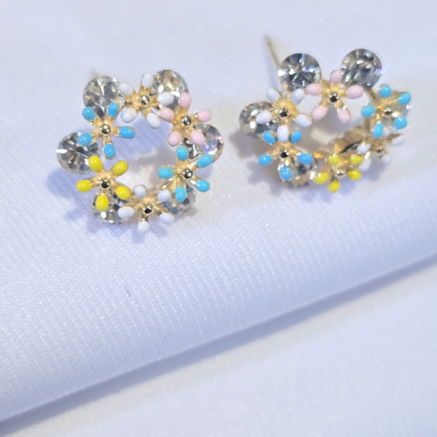 Multicolor Ear studs